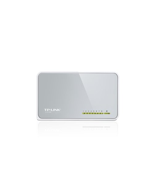 TP-Link TL-SF1008D 8-портовый 10/100 Мбит/с настольный коммутатор - фото 1