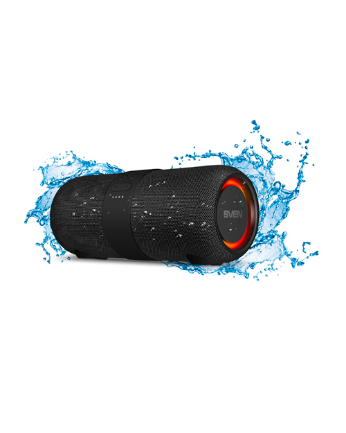   Колонка SVEN PS-340, black (24W, Waterproof (IPx6), TWS, Bluetooth, FM, USB, 3600mA*h)