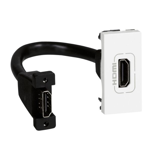 Legrand 078778 Роз. HDMI со шнуром 1М бел MSC