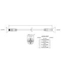 Hyperline PC-LPM-UTP-RJ45-RJ45-C6-3M-LSZH-GY Патч-корд U/UTP, Cat.6 (100% Fluke Component Tested)