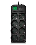 SVEN Сетевой фильтр Surge Protector  SF-08E-16 1,8 m (8 sockets) black