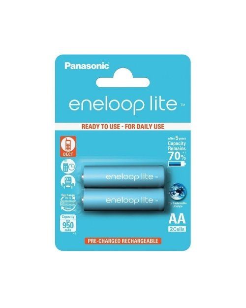 Аккумулятор PANASONIC Eneloop Lite AA 950 mAh/2B