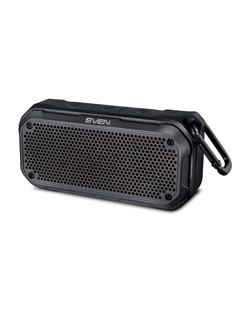 SVEN PS-240, black (12W, Bluetooth, TWS, Waterproof (IPx7), microSD, carbine, 2000mA*h)