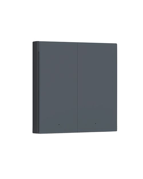 Настенный выключатель двухклавишный AQARA Smart Wall Switch H1 (No Neutral, Double Rocker, Grey)