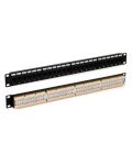 Hyperline PP3-19-24-8P8C-C5E-110D Патч-панель 19", 1U, 24 порта RJ-45, категория 5e, Dual IDC, ROHS