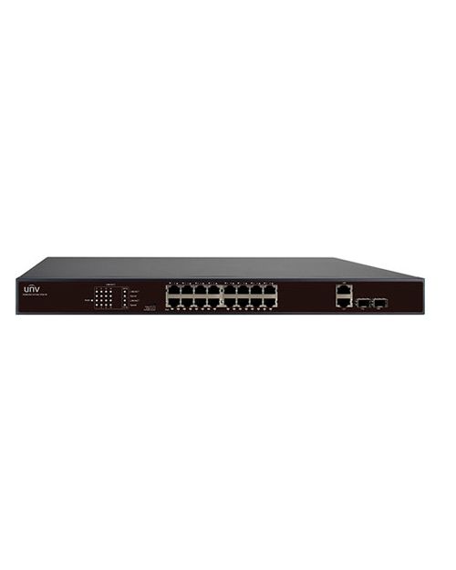 UNV NSW2010-16T2GC-POE-IN 16*100Mbps PoE ports (RJ45)+2*1000Mbps Combo ports