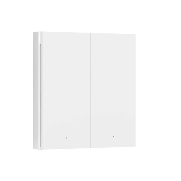 Настенный выключатель двухклавишный AQARA Smart Wall Switch H1 (No Neutral, Double Rocker)