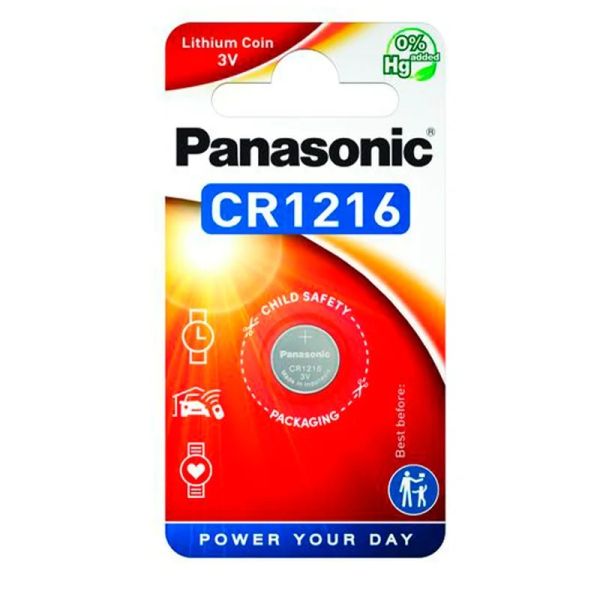Батарейка дисковая литиевая PANASONIC CR-1216/1B