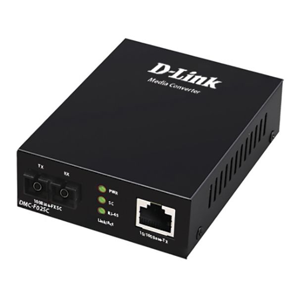 D-Link DMC-F02SC/B1A Автономный медиаконвертер многомод 2 км