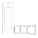 Рамка для выключателя тройная Aqara Switch Frame H2 EU (3-gang) White