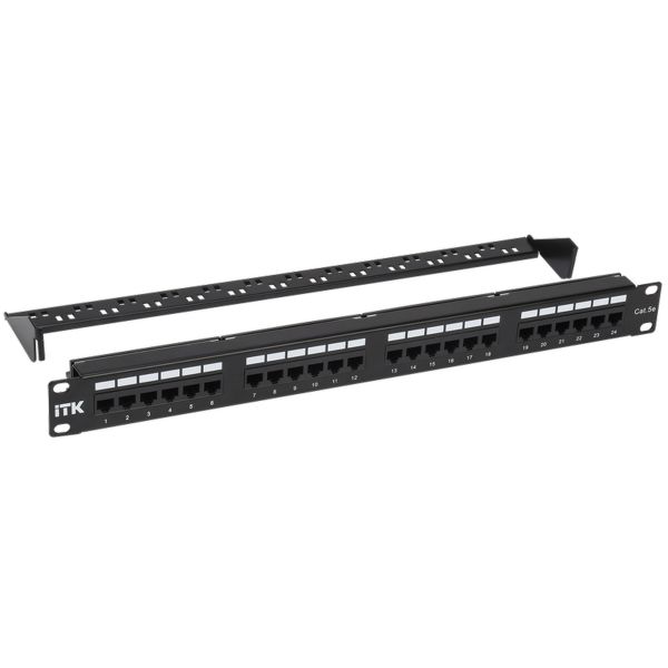 ITK PP24-1UC5EU-D05 1U патч-панель кат.5Е UTP, 24 порта (Dual)