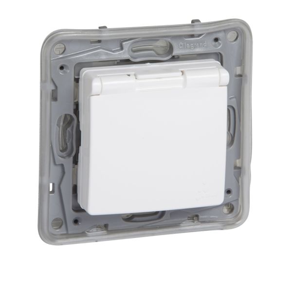 Legrand 764547 NILOE Роз. крыш. 2К+З IP44 Бел