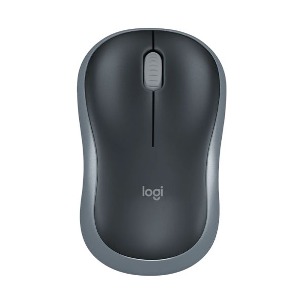 Мышь компьютерная  Mouse wireless LOGITECH M185, Grey