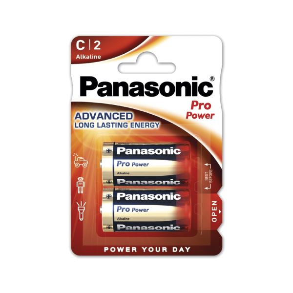 Батарейка щелочная PANASONIC Pro Power C/2B