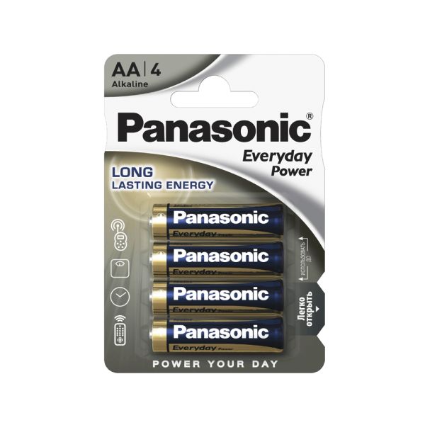 Батарейка щелочная PANASONIC Every Day Power AA/4B