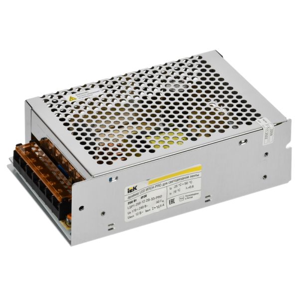 IEK LSP1-250-12-20-33-PRO Драйвер LED ИПСН-PRO 250Вт 12 В блок - клеммы IP20