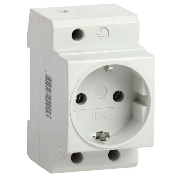 IEK MRD10-16 Розетка РАр10-3-ОПс заземлением на DIN-рейку