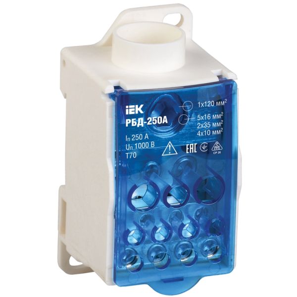 IEK RBD-250 Распределительный блок на DIN-рейку РБД-250А