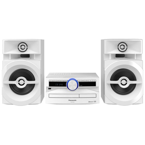 Panasonic SC-UX100EE-W Мини-система 2.0, CD, USB, FM, Bluetooth, 300 Вт, белая