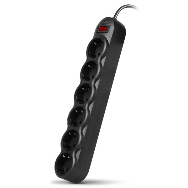 Сетевой фильтр SVEN SF-06L 3,0 м (6 sockets)  черный