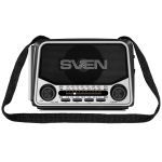 SVEN Радиоприемник SRP-525, gray(3W, FM/AM/SW, USB, microSD, flashlight, battery)