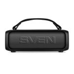 SVEN PS-235, черный, акустическая система, 12W, TWS, Bluetooth, FM, USB, 1500mA*h