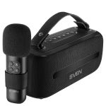 SVEN PS-255, черный, акустическая система 2.0,  12W, Bluetooth, FM, USB, karaoke mic, 3600mA*h