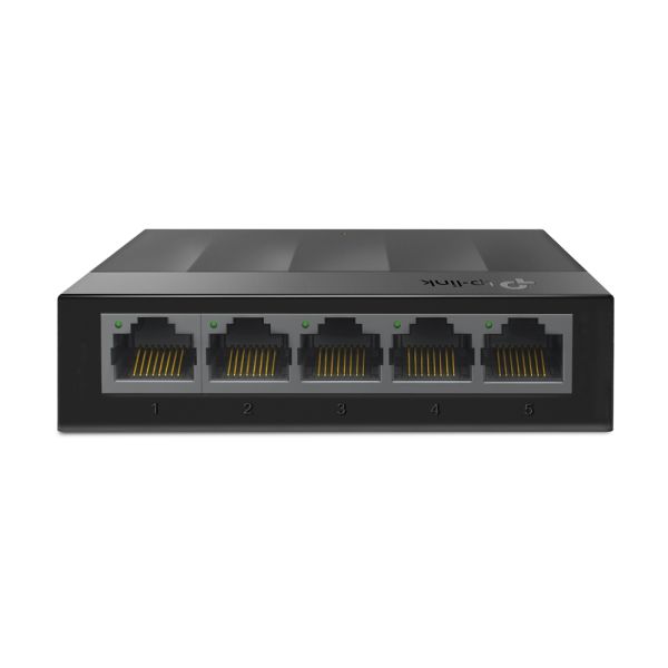 TP-Link LS1005G 5-портовый гигабитный коммутатор, 5 гигабитных портов RJ45, пластиковый корпус