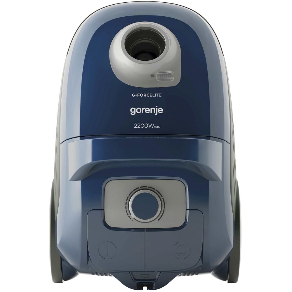 Пылесос Gorenje VC2222GLBU Синий, Пылесборник мешковый, Мощность 2000 Вт, регулятор мощности: поворотный на корпусе