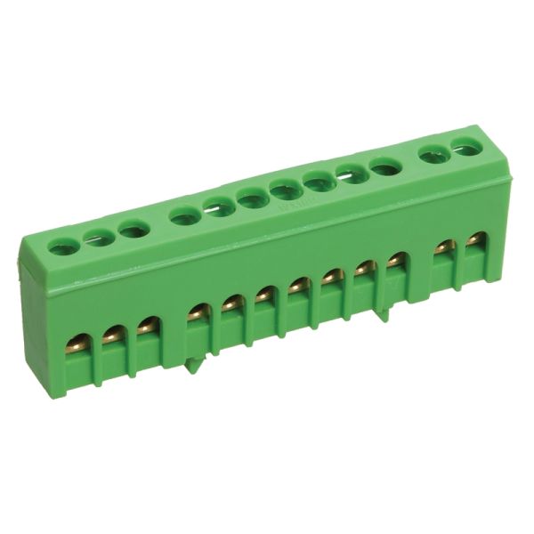 IEK YNN10-69-12KD-K06 Шина PE "земля" в корп изол на DIN-рейку ШНИ-6х9-12-К-З