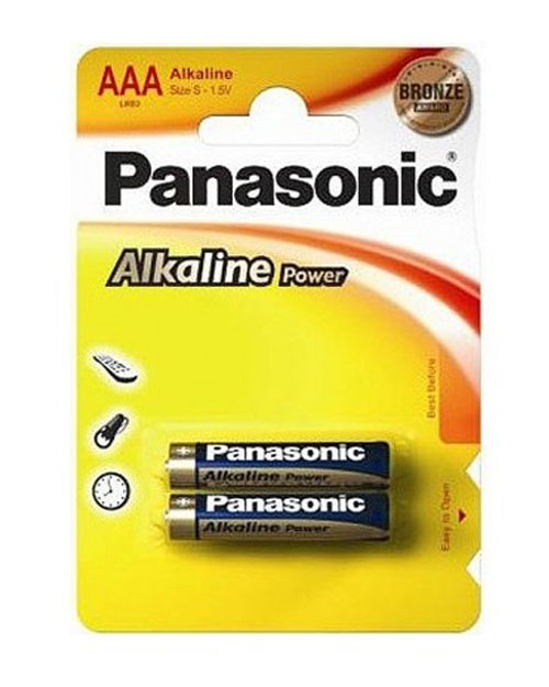 Батарейка щелочная PANASONIC Alkaline Power ААА/2B - фото 1