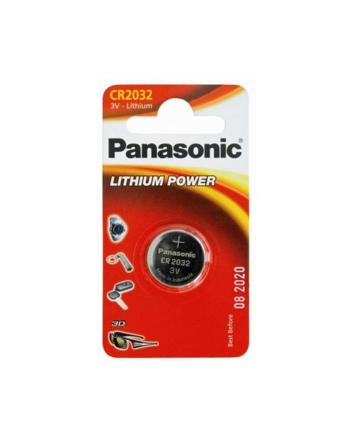 Panasonic  Батарейка дисковая литиевая  CR-2032/1BP
