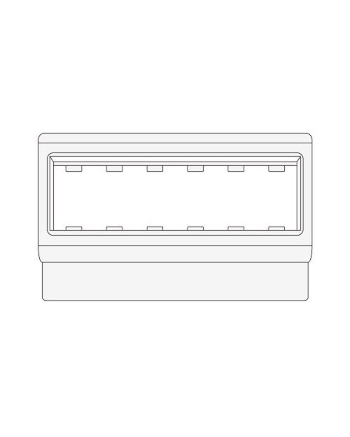 DKC 10363 PDA-ЗDN 120 Рамка-суппорт под 6 модулей 