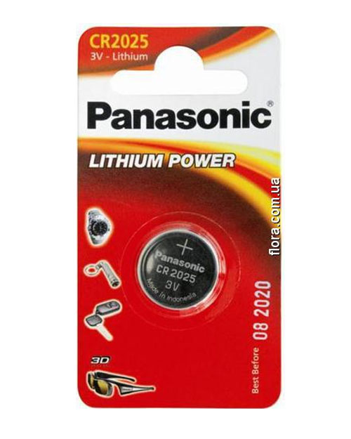 Panasonic  Батарейка дисковая литиевая  CR-2025/1B