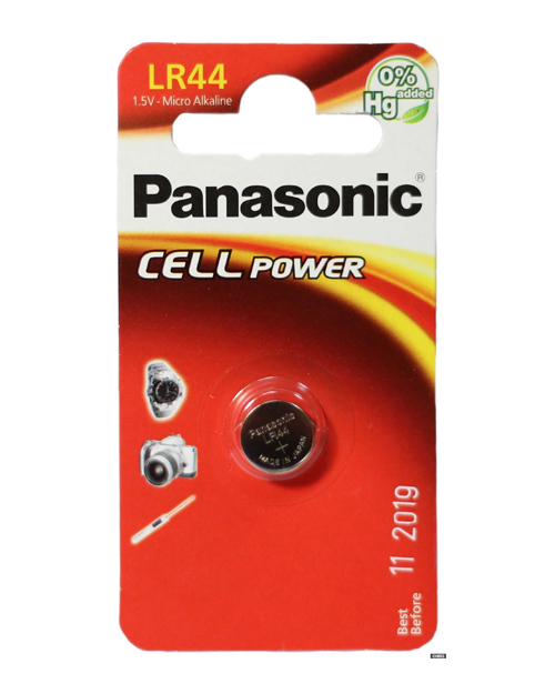 Panasonic  Батарейка дисковая литиевая  LR-44/1B