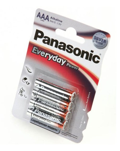 Panasonic  Батарейка щелочная  Every Day Power AAA/4B