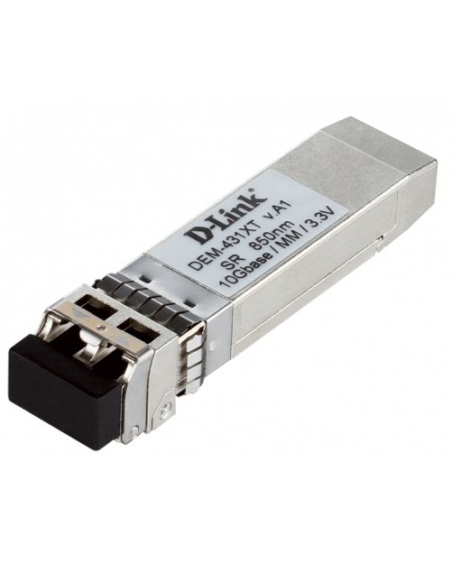 D-Link DEM-431XT SFP-трансивер с 1 портом 10GBASE-SR (без DDM)  многомод питание 3.3 В (до 300м)