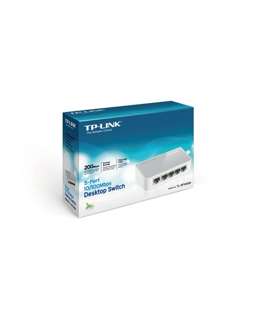 TP-Link   TL-SF1005D 5-портовый 10/100 Мбит/с настольный коммутатор