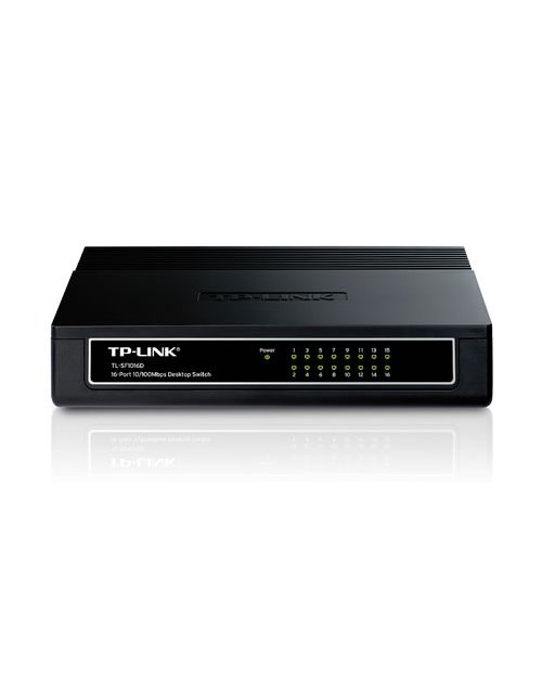 TP-Link TL-SF1016D 16-портовый 10/100 Мбит/с настольный коммутатор - фото 2