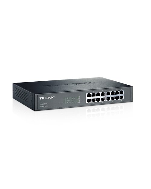 TP-Link TL-SG1016D 16-портовый гигабитный коммутатор настольный/монтируемый - фото 2