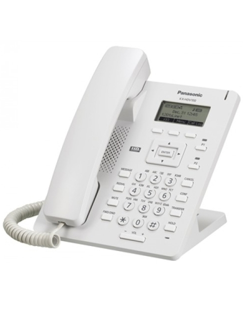 Panasonic   KX-HDV100RU Проводной SIP-телефон 2.3-дюйм, 1 линия, 1 порт, память 500 номеров