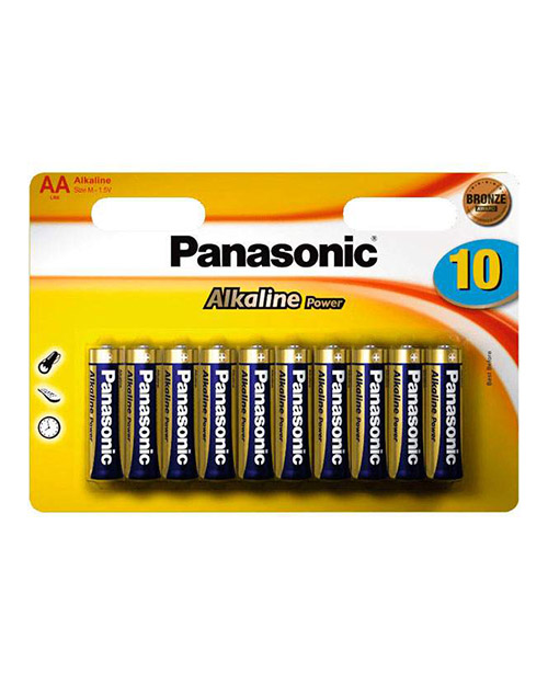 Panasonic  Батарейка щелочная  Alkaline Power AA/10B