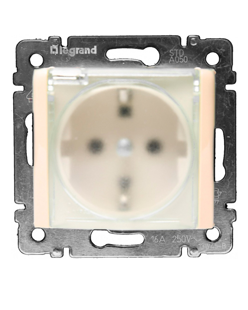 Legrand 774120 Розетка 2К+З IP44 шт СЛНК VLN - фото 1