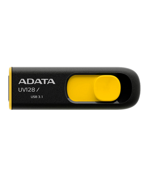 ADATA   UV128, 16GB, UFD 3.1, Black/yellow (AUV128-16G-RBY)