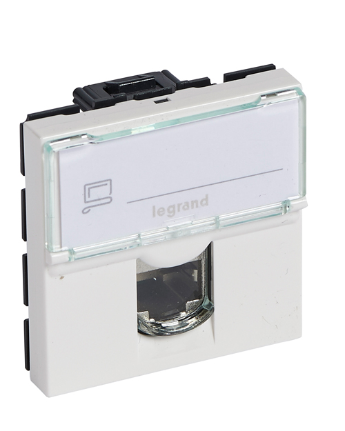 Legrand 076554 MOSAIC RJ45 UTP кат5е 2мод бел