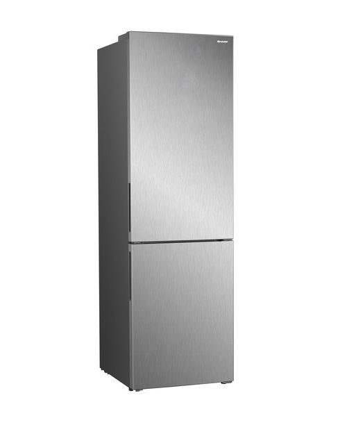 SHARP  Холодильник  SJB320EVIX inox (320(225+95), A+,Full No Frost, 600 х1855 х672)