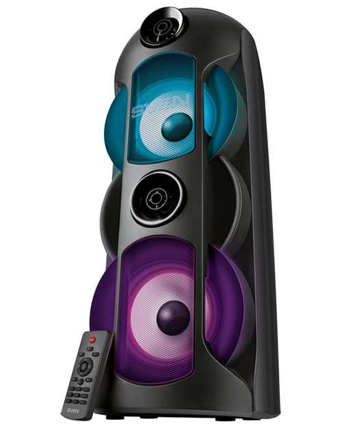 SVEN PS-720, черный, акустическая система, 80W, TWS, Bluetooth, FM, USB, microSD, LED-display - фото 3