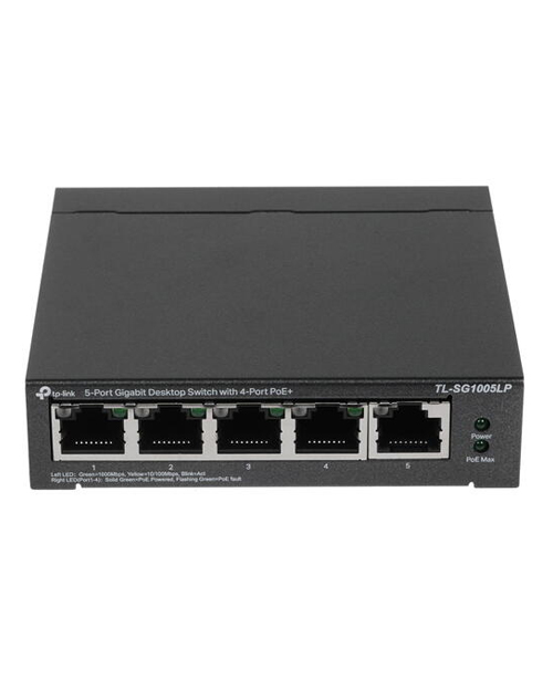 TP-Link TL-SG1005LP 5-портовый гигабитный настольный коммутатор с 4 портами PoE+ - фото 2