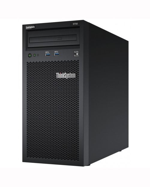 Lenovo  Сервер  ST50 Xeon E-2226G  (6C 3.4GHz 12MB Cache/80W), SW RAID, 2xS4510 480GB, 1x16GB, 250W, No DVD, 3 года гарантии
