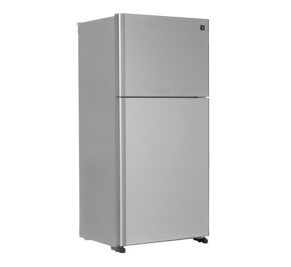 SHARP  Холодильник  SJXG60PGSL с верхним расположением морозильной камеры, silver/glass (600(422+178),A++,Full No Frost/Hybrid Cooling/Extra-Cool, J-TECH Inverter, 865 x1870 x740)
